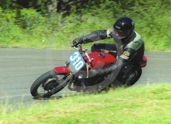 Doug Parnell, 350 Ducati, Hagley and District Light Car Club meeting, Loton Park Hill Climb, July 2000.