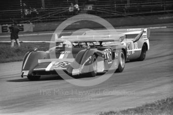 Teddy Pilette, VDS Racing Team McLaren M8E Chevrolet, Silverstone, Super Sports 200 1972.
