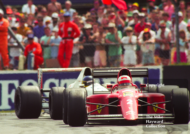 Nigel Mansell, Ferrari 641 V12, Silverstone, British Grand Prix 1990.
