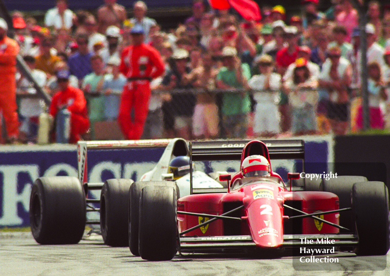 Nigel Mansell, Ferrari 641 V12, Silverstone, British Grand Prix 1990.