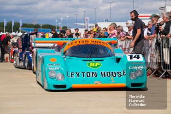 Tommy Dreelan, Porsche 962, Group C, 2016 Silverstone Classic.
