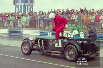 Bob Wood, Flavien Marcais, 1932 Invictor (GVN 899), Pre-War Sports Car Race, Coys International Historic Festival, July 1993, Silverstone.
