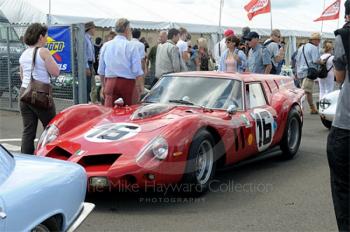 Max Werner, 1961 Ferrari 250 SWB Breadvan, in the paddock ahead of the Stirling Moss Trophy Race, Silverstone Classic 2009.