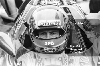 Pit stop for Gilles Villeneuve, Ferrari 126C, Silverstone, British Grand Prix 1981.
