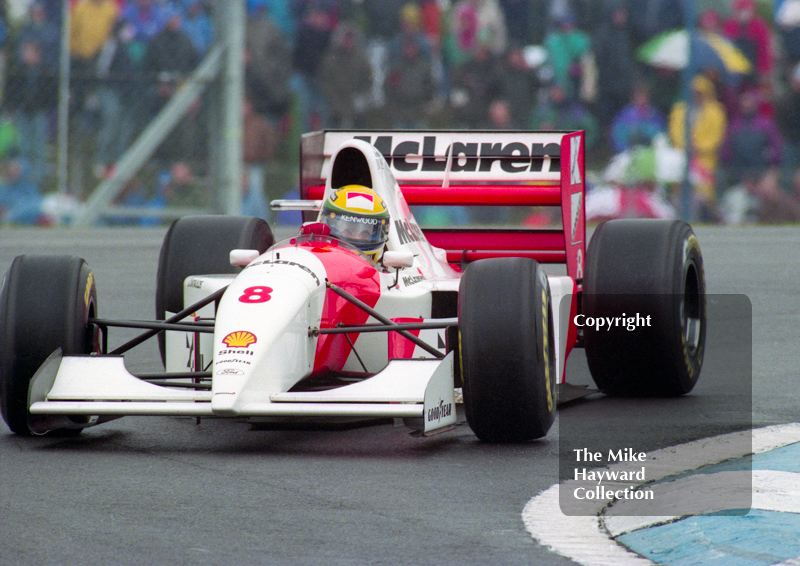 Ayrton Senna, McLaren MP4/8, European Grand Prix, Donington, 1993
