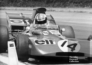 Francois Cevert, Tyrrell 002, Cosworth V8, 1971 British Grand Prix, Silverstone.
