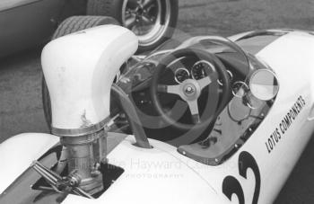 The Lotus Components F3 Lotus of John Miles, Silverstone, British Grand Prix meeting 1967.
