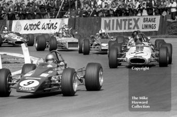 Colin Vandervell, Brabham BT35, following Bev Bond Ensign LNF1 GKN Forgings Trophy, 1971 International Trophy meeting, Silverstone.
