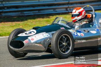 Scotty Taylor, 1958 Cooper T45, HGPCA Race for Pre 1966 Grand Prix Cars, 2016 Gold Cup, Oulton Park.
