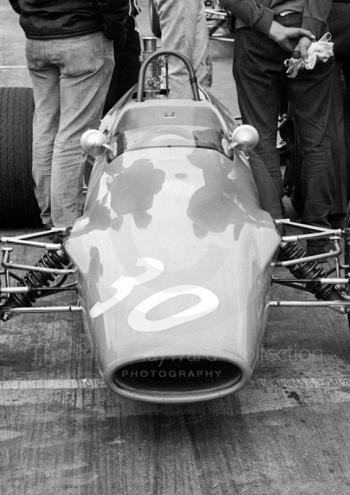 Lucas Engineering Titan Mk 1 of Roy Pike on the grid at Silverstone, British Grand Prix meeting 1967.
