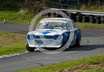 Martyn Pike, Ford Escort, Hagley and District Light Car Club meeting, Loton Park Hill Climb, September 2013.