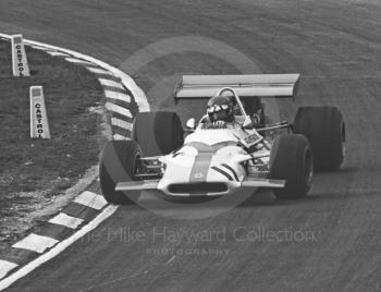 Jackie Oliver at Paddock Bend, Yardley BRM P153, Formula One Race of Champions, Brands Hatch, 1970
