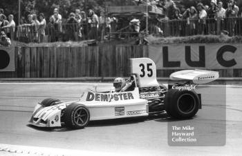 Mike Wilds, March 731 Cosworth V8, Brands Hatch, British Grand Prix 1974.
