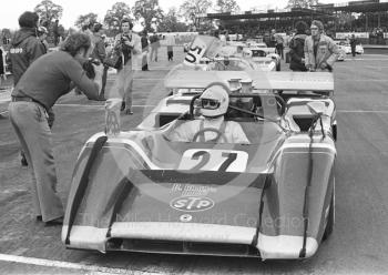Hans Wiedmer, McLaren M8E Chevrolet 8.1, Silverstone, Super Sports 200 1972.
