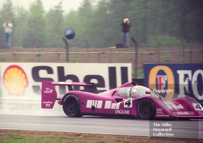 Teo Fabi, Silk Cut Jaguar XJR-14 Cosworth V12, Castrol BRDC Empire Trophy, World Sports Car Championship, Silverstone, 1991.