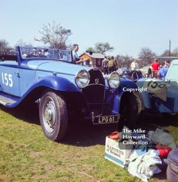 Ian Preston, Bugatti T50, 39th National Open meeting, Prescott Hill Climb, 1970. 