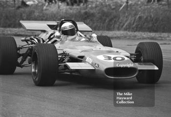 Jackie Stewart, Matra MS84 4WD, during practice for the 1969 British Grand Prix at Silverstone.
