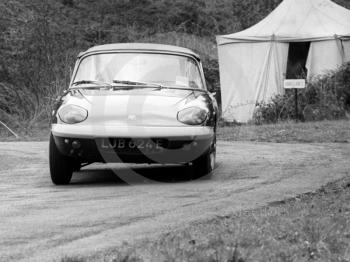 David Good, Lotus Elan BRM, reg no LJB 624E, Newton Oil Trophy Meeting, Prescott Hill Climb, September 1967. 