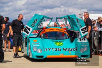 Tommy Dreelan, Porsche 962, Group C Race, 2016 Silverstone Classic.
