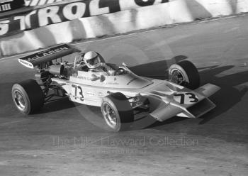 Jody Scheckter, McLaren M21-1, Mallory Park, Formula 2, 1972.
