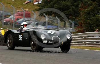 Nick Rossi, Jaguar C Type, BRDC Historic Sports car Championship, Oulton Park Gold Cup, 2003