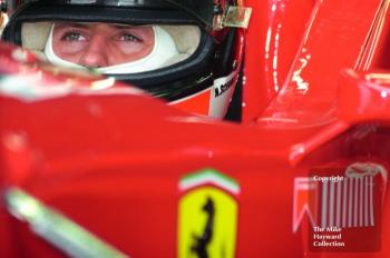 Michael Schumacher, Ferrari F310, Silverstone, British Grand Prix 1996.
