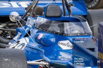 John Delane, Tyrrell 001, FIA Masters Historic Formula 1, 2016 Silverstone Classic.
