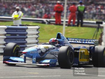 Michael Schumacher, Benetton B195, Benetton B195, Silverstone, British Grand Prix 1995.
