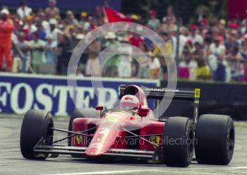 Nigel Mansell, Ferrari 641, Silverstone, British Grand Prix 1990.
