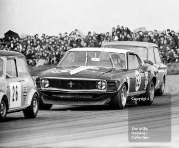 Frank Gardner, Motor Racing Research Ford Mustang, Silverstone International Trophy meeting 1970.
