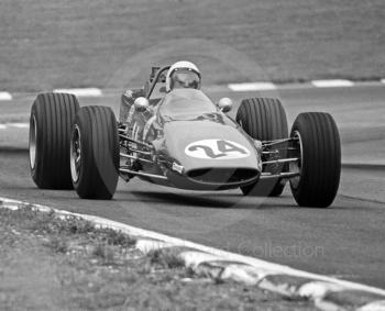 John Miles, Jeff Uren Lotus 41X Holbay Ford exiting South Bank Bend on the way to winning, F3 Clearways Trophy, British Grand Prix, Brands Hatch, 1968
