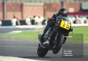 Ron Haslam, JPS Norton, Donington Park, British Grand Prix 1991.
