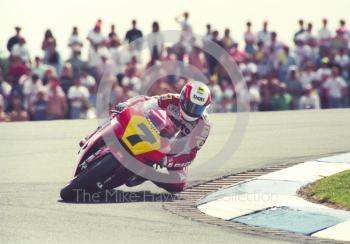 Eddie Lawson, Cagiva, Donington Park, British Grand Prix 1991. 