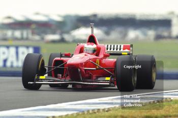Eddie Irvine, Ferrari F310, Silverstone, British Grand Prix 1996.
