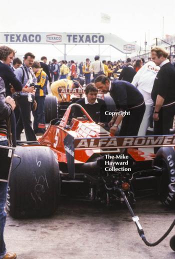 The Brabham Alfa Romeo BT48 of Niki Lauda, Silverstone, British Grand Prix 1979.