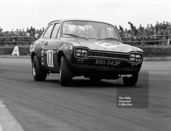 John Fitzpatrick, Broadspeed Ford Escort, Silverstone, British Grand Prix meeting 1969.
