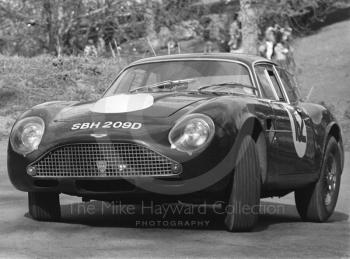 Tom Leake, Aston Martin DB4GT, reg no SBH 209D, Prescott, May 1968