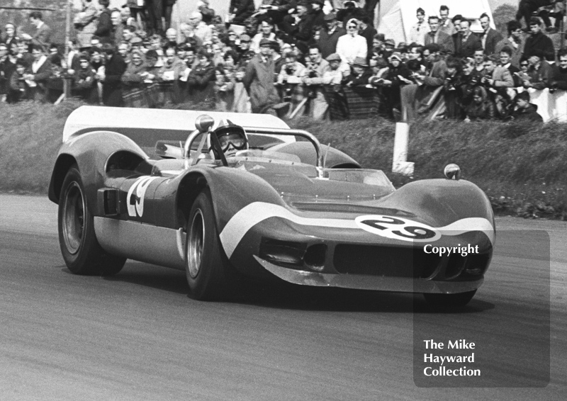 Chris Amon, McLaren Elva, Silverstone International Trophy meeting 1966.