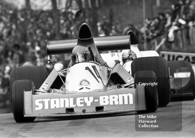 Bob Evans, Stanley BRM, Brands Hatch, Race of Champions 1975.
