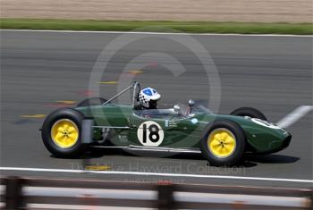 John Chisholm, 1960 Lotus 18, HGPCA pre-1966 Grand Prix Cars Race, Silverstone Classic 2009.
