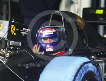 Alain Prost, Ferrari 643, Silverstone, British Grand Prix 1991.
