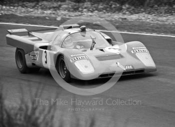 David Hobbs, Jose Juncadella, Escuderia Montjuich Ferrari 512M, Brands Hatch, BOAC 1000k 1971.
