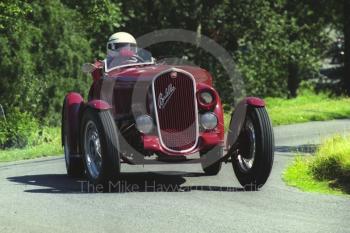 Geoff Toms, Fiat 508S Balilla, Hagley and District Light Car Club meeting, Loton Park Hill Climb, July 2000.