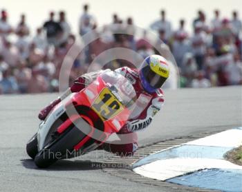 John Kocinski, Marlboro Team Roberts Yamaha, Donington Park, British Grand Prix 1991.