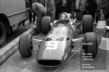 Jacky Ickx's Ferrari 312, 1968 Race of Champions, Brands Hatch.<br />
<br />
<em>Picture by Richard Rhodes</em>
