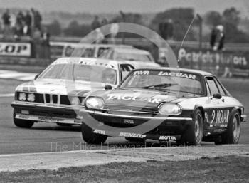 Enzo Calderari/David Sears, Jaguar XJS HE, at Copse Corner, Istel Tourist Trophy, European Touring Car Championship, Silverstone, 1984
