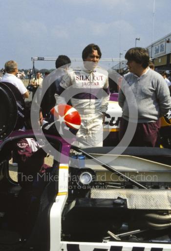 Eddie Cheever in the pits, Silverstone 1000km FIA World Sports-Prototype Championship (round 4).
