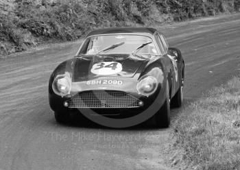 Tom Leake, Aston Martin DB4 GT Zagato, Shelsley Walsh Hill Climb June 1967.