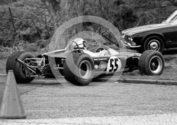 David Blankstone, Lotus 41C, spins at the Triangle, Loton Park, April 27, 1969.