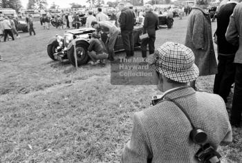 A view of the paddock, 1969 VSCC Richard Seaman Trophies meeting, Oulton Park.